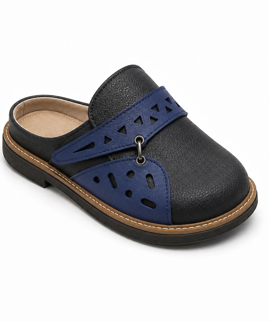 Navy kids' clog