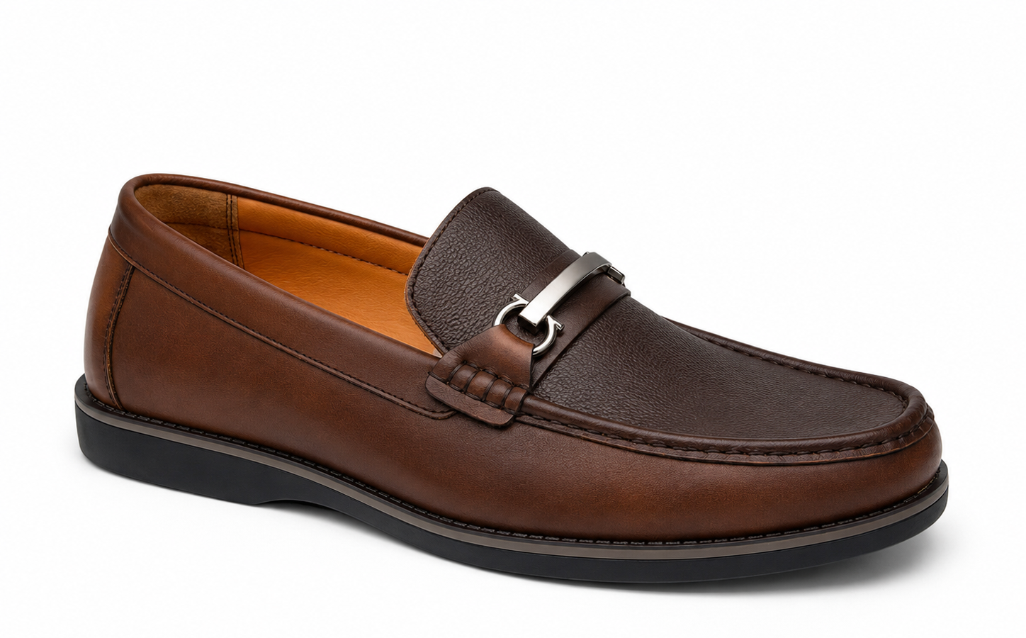 Brown men's loafer
